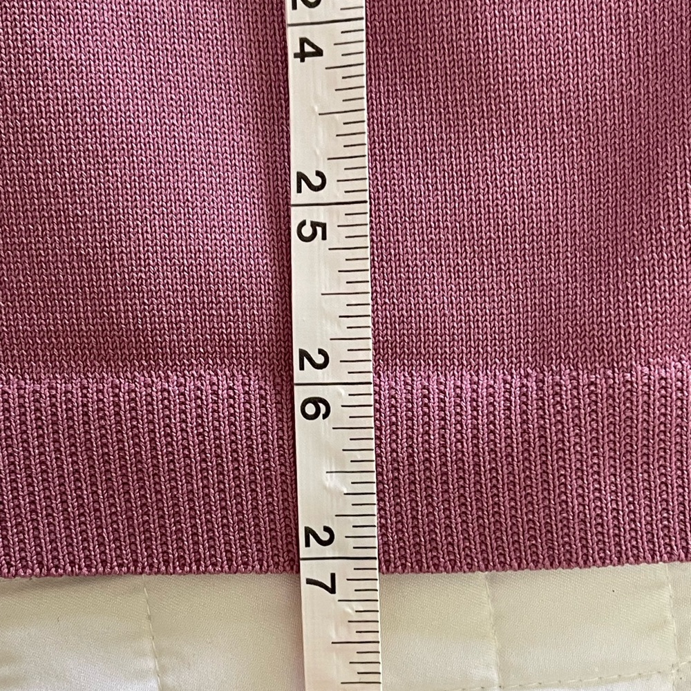 Lululemon Lightweight Knit Long Sleeve Polo color Mauve Pink size M - Picture 12 of 12